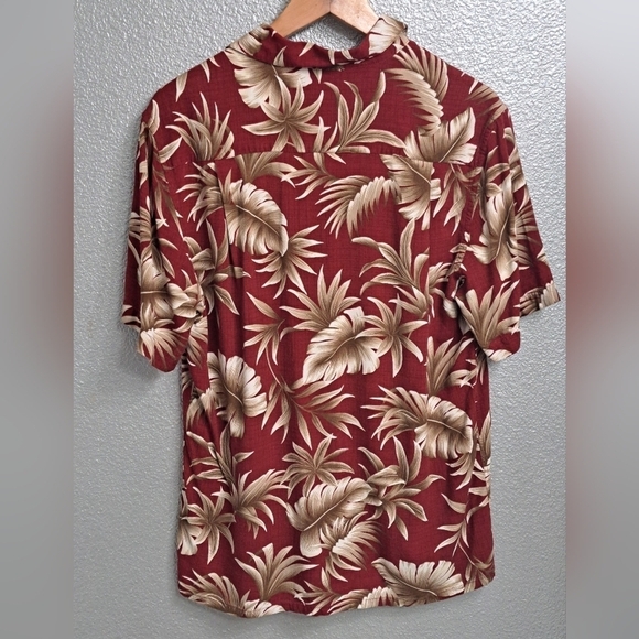 Campia Moda Maroon Hawaiian Shirt    Size M - Picture 5 of 13